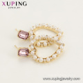 E-716 xuping último diseño en forma de corazón sintético zircon moda damas pendientes de gota